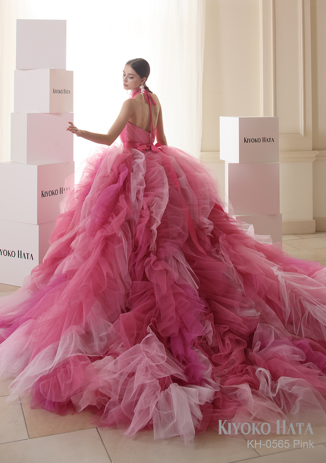 【KIYOKO HATA キヨコハタ】新作ウェディングドレス：KH-0565_Pink