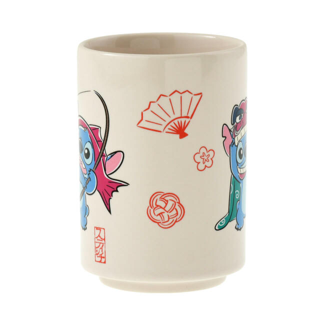 スティッチ＆スクランプ 湯のみ NEW YEAR STITCH 2026 2,200円