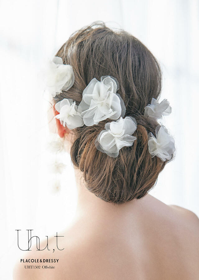 KURAUDIA × PLACOLE & DRESSY（クラウディア×プラコレ）新作ウェディングドレス｜Uhu,t（ウフト）ヘアアクセサリー