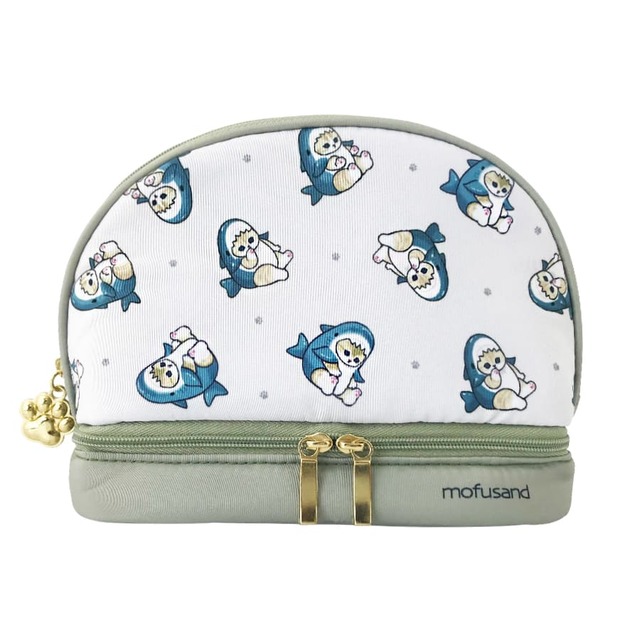 【モフサンド】2段ポーチ　1,540円（税込）サメにゃん 前面
