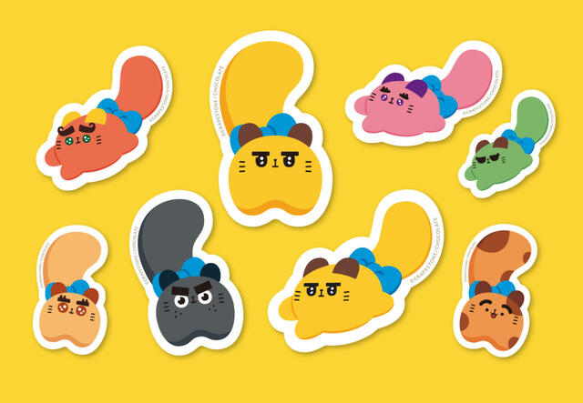 「ばにゃ奈たちのステッカー」<期間:2025年7月17日〜>【【東京駅限定】新クラフトクッキーブランド「東京ばにゃ奈クッキーズ」OPENから1か月で累計販売数15万枚突破!】