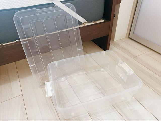 【カインズ　コロ付収納ケース浅50】コンパクトサイズがgood