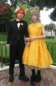『ズートピア2』ガラで着ていた黄色いドレスのジュディとタキシード姿のニック とってもメロくてすてき