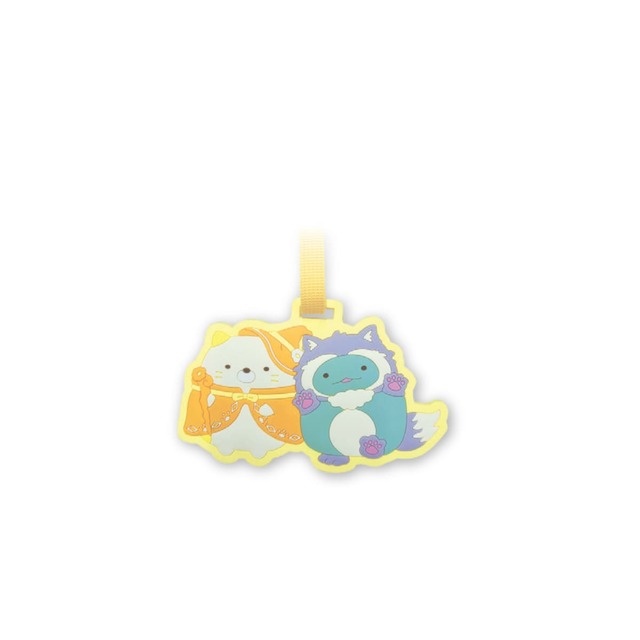 【『映画 すみっコぐらし 空の王国とふたりのコ』オリジナルグッズ】イオンシネマ限定「すみっコぐらしキッズセット」3点セットのひとつ、「ラバーラゲージタグ」(全3種類)※えらべるアイテム6種類のいずれか1つ