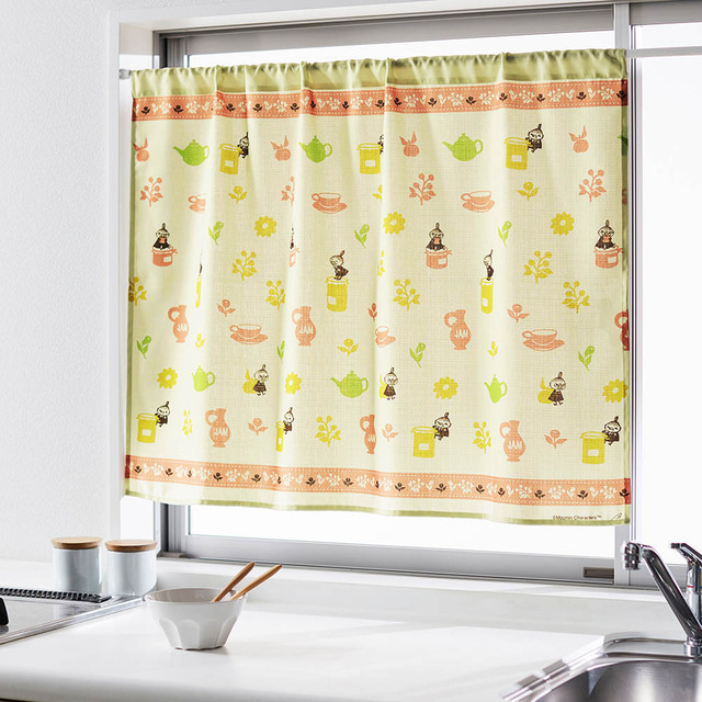 プリントカフェカーテン/リトルミイ<1枚> 「ムーミン」|¥2,990~4,490 (税込)