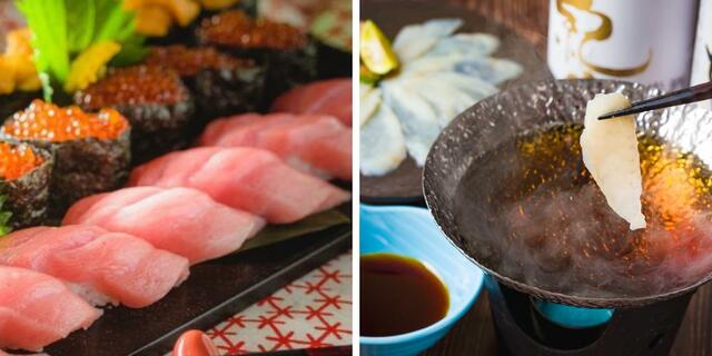 【高級寿司70種(大トロ、いくら、うに含む)】＋【期間限定！ふぐしゃぶ・ぶりしゃぶ】食べ放題