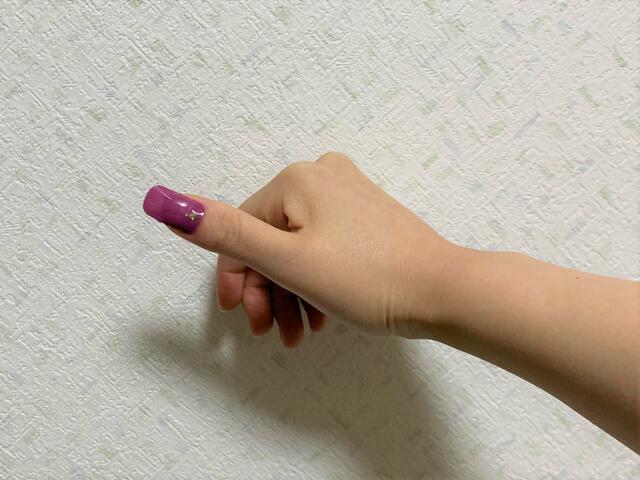 【ワッツ（Watts）】「ジェルネイルシール 2111-HaA／パープル」貼っていきます！