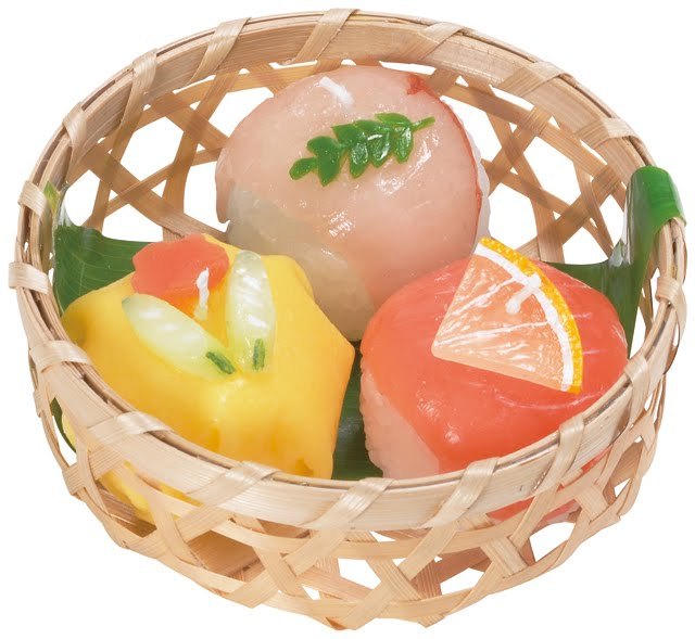 手まり寿司キャンドル　　（画像協力：カメヤマ株式会社）