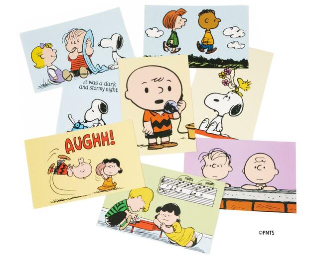 【エッセンシャル・ピーナッツ】特典4：本書収録作品から更に厳選したカットのポストカード8枚