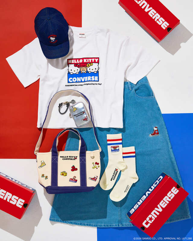 【CONVERSE×HELLO KITTY】PLAZA限定！クラシックでカジュアルな「CONVERSE×HELLO KITTY」アパレルコレクション発売
