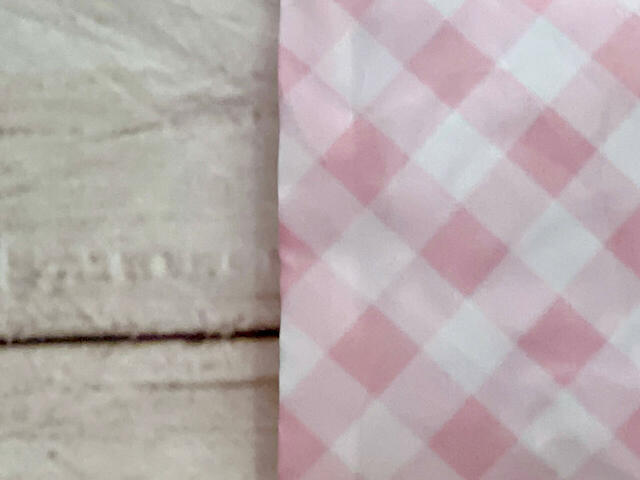 ピンクのギンガムチェックが可愛い♪