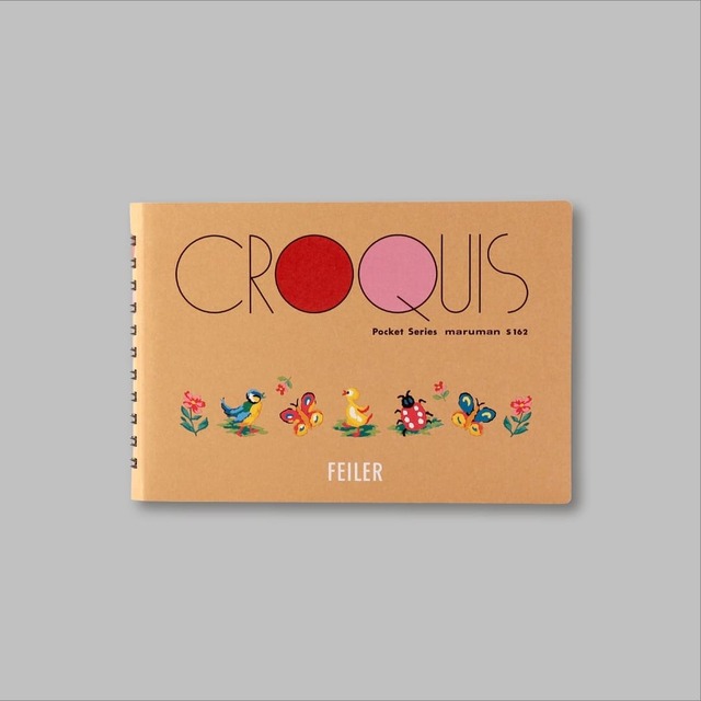 【フェイラー「ハイジマルシェ」】表紙がしなやかで開きやすい「クロッキーブック」がハイジデザインで登場
