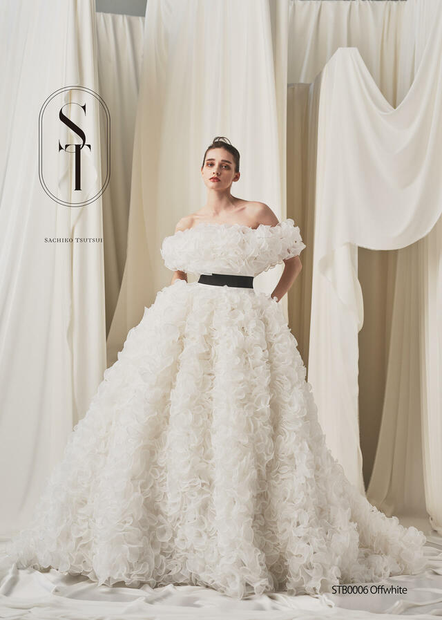 クラウディア|「ST(サチコツツイ)」新作ウェディングドレス|STB0006_Offwhite