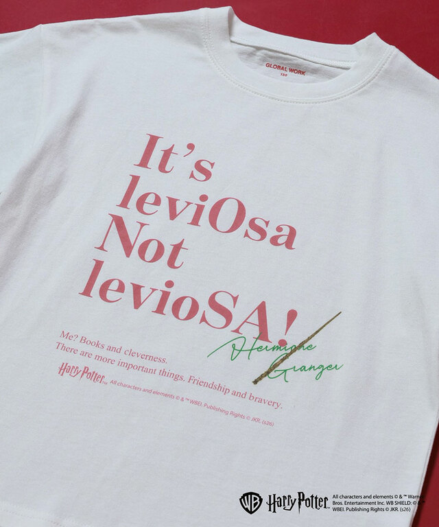 【GLOBAL WORK×ハリー・ポッター】Harry PotterヘビロッTEE半袖/キッズ　オフホワイト（It’s LeviOsa）2,790円（税込）サイズ：130-160cm