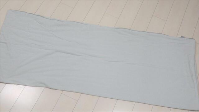 【ワークマン 3Ｍシンサレートインナーシュラフ】形状はシュラフとほぼ同じ