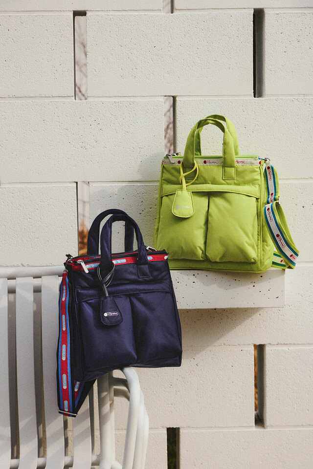 【LeSportsac/レスポートサック アトリエ2026春夏新作】MED Helmet Tote H26×W24×D11cm Citrus ¥36,300 / Navy ¥39,600