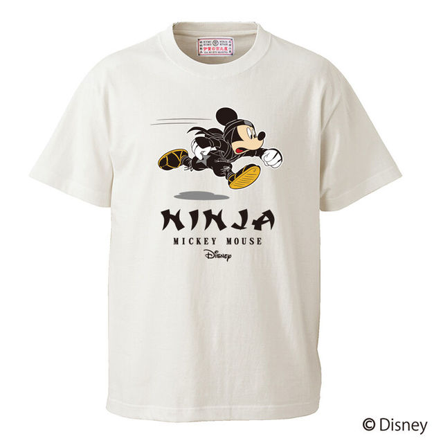 MICKEYデザイン Ｔシャツ/RUN (バニラホワイト)