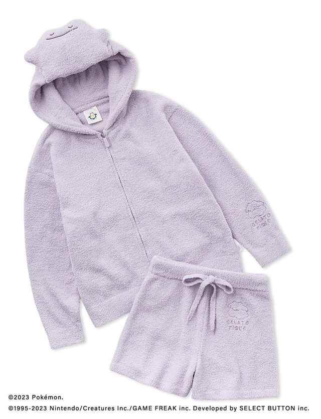 【ポケモンスリープ】ベビモコ メタモン パーカ＆ショートパンツセット　￥17,820　サイズ：フリー