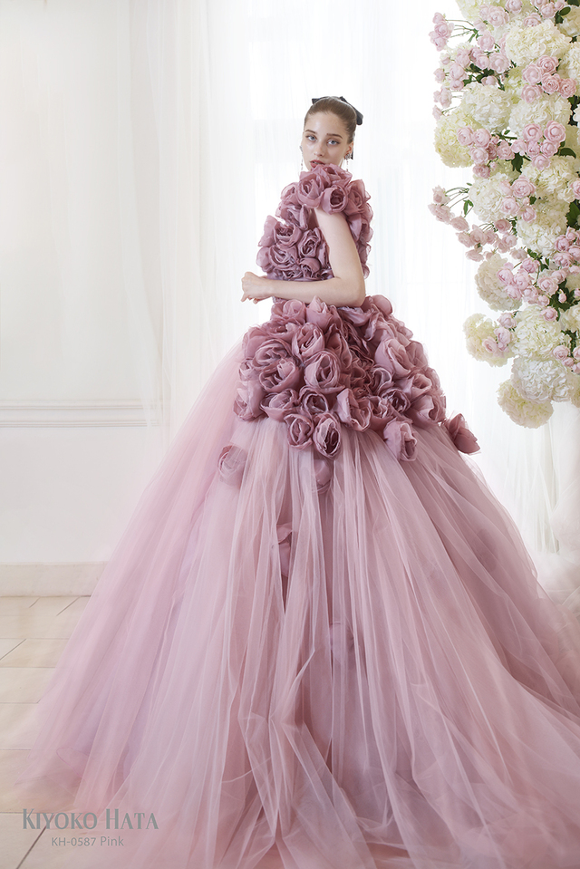 KIYOKO HATA（キヨコハタ）新作ウェディングドレス　KH-0587_Pink