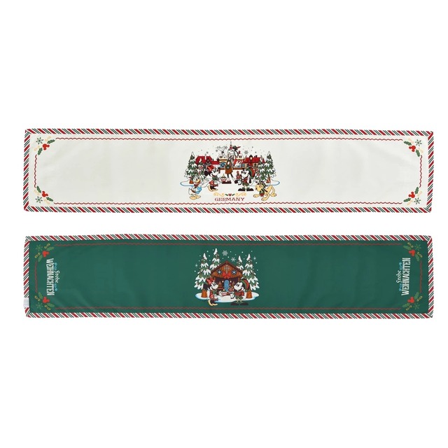 ミッキー＆フレンズ テーブルランナー リバーシブル World Showcase Germany Holiday 6,930円