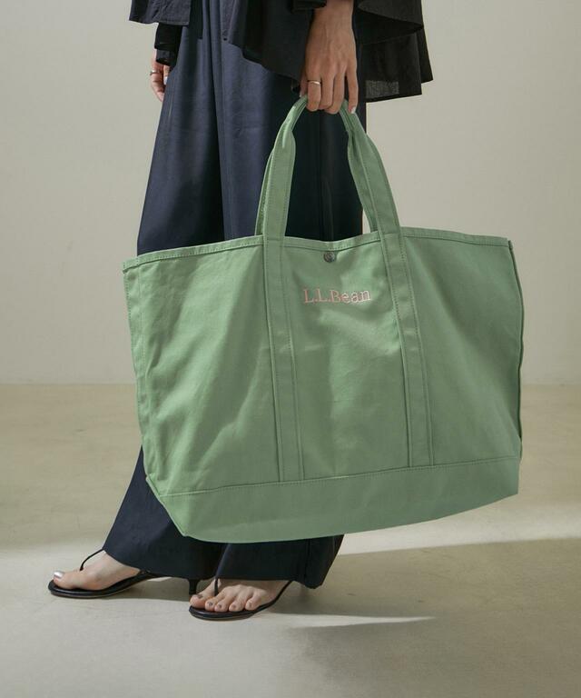 【L.L.Bean × SALON adam et rope】グローサリー・トート：6,050円（税込）38グリーン（jade green）