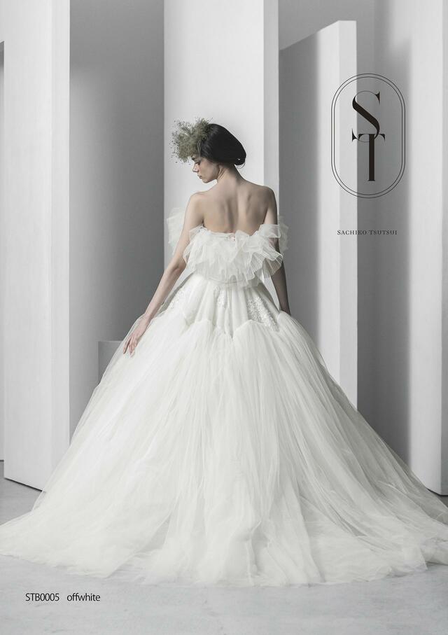 「ST」新作ウェディングドレス　STB0005_Offwhite