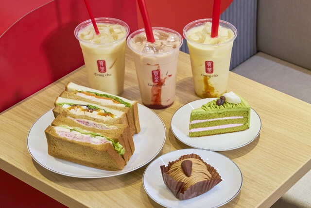 【ゴンチャ 原宿神宮前店】店舗限定のフードやドリンクが充実