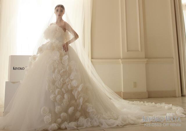 【KIYOKO HATA キヨコハタ】新作ウェディングドレス：KH-0563_OffWhite
