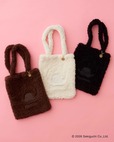 【モンチッチ×OPAQUE.CLIP】フェイス刺しゅうボアA4トートバッグ　¥5,480（税込）