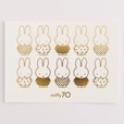 【ミッフィー】金箔押しポストカード（miffy_pattern）275円 