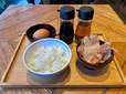 【銀座朝食ラボ】卵かけご飯を自分で用意します。これだけで一膳いただけます
