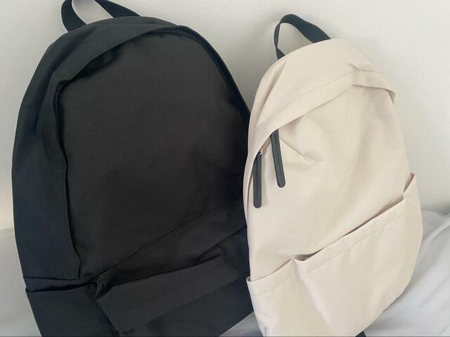 【無印良品・KEYUCAの 撥水リュック】どちらも撥水性があります
