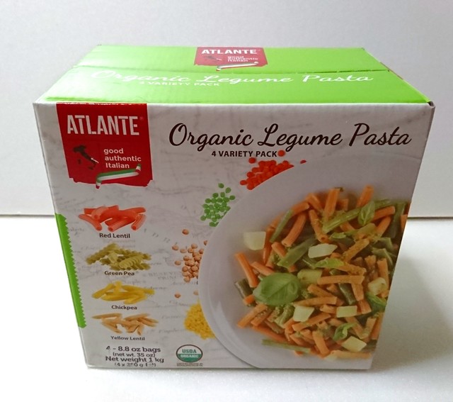 ATLANTE オーガニック豆パスタ　250g×4袋　948円