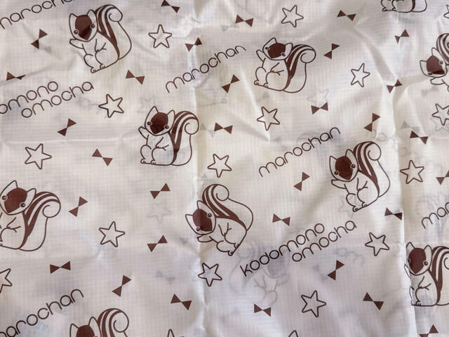 なんと紗南ちゃんのママが飼っているリスのまろちゃんの総柄！