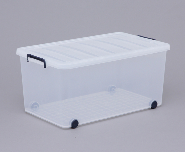 【アイリスオーヤマ アイリスプラザの「収納グッズ」売上ランキング 9位】「タフキャリー TFC-440 ネイビー/クリア 」2,680円（税込）