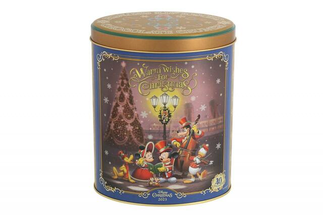 チョコレートクランチ 1,800円｜「ディズニー・クリスマス」スペシャルグッズ｜東京ディズニーリゾート40周年“ドリームゴーラウンド”｜発売日：2023年11月7日（火）｜販売店舗：東京ディズニーランド「ディズニー＆カンパニー」、東京ディズニーシー「ヴァレンティーナズ・スウィート」