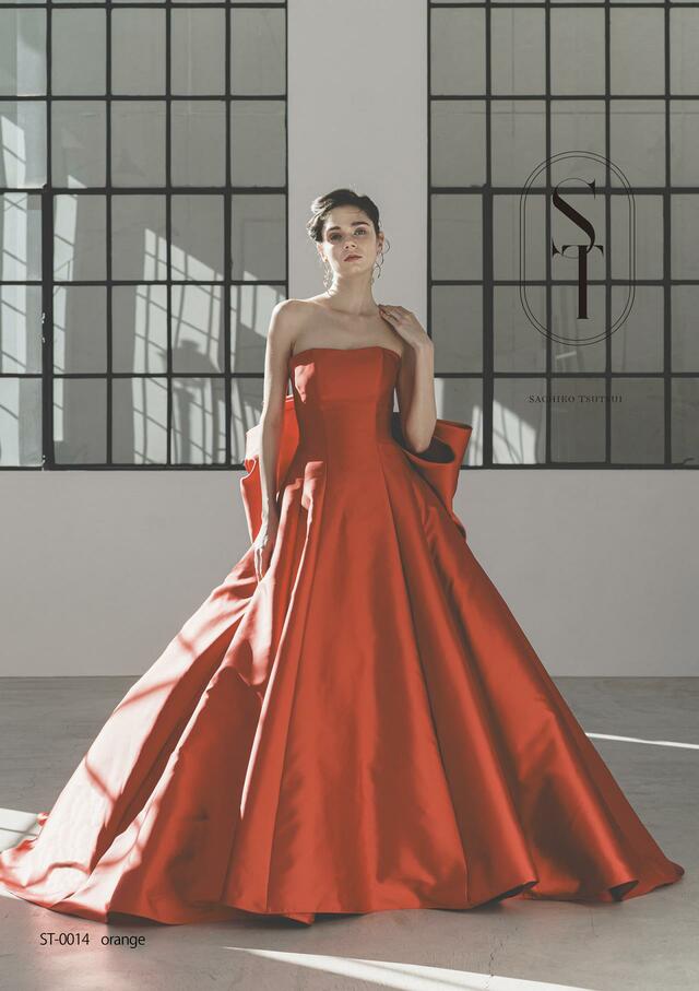 「ST」新作ウェディングドレス ST-0014_Orange