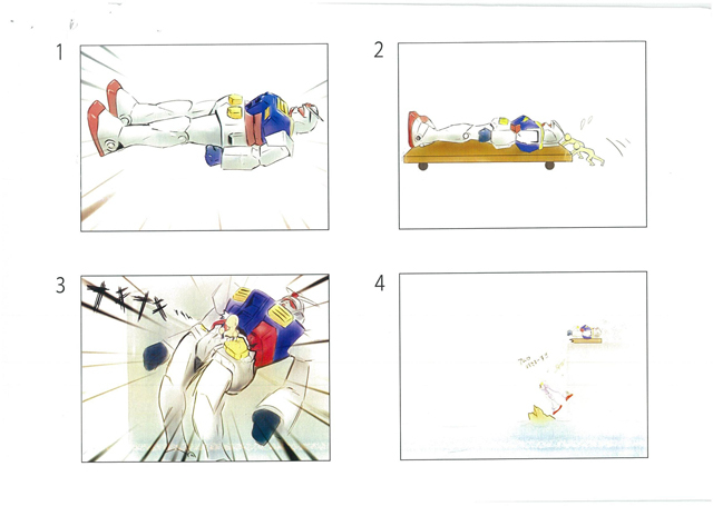 ダース・ベイダーにワンピース「レッドブル・フルーグタグ」出場飛行機の絵コンテ／機動戦士ガンダム