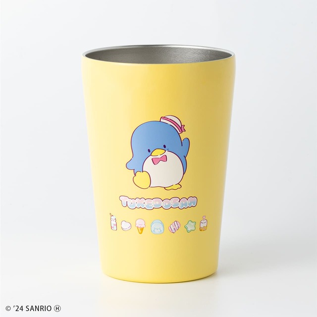 【タキシードサム 真空断熱カフェタンブラー】元気なタキシードサムがデザインされています