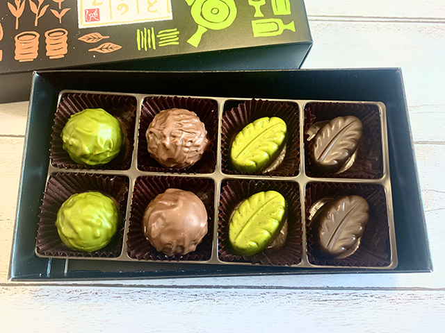 もへじ「抹茶とほうじ茶のちょこれーと」