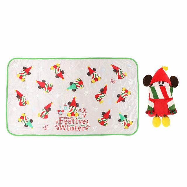 ブランケット 5,400円|「ディズニー・クリスマス」スペシャルグッズ|東京ディズニーリゾート40周年“ドリームゴーラウンド”|発売日:2023年11月7日(火)|販売店舗:東京ディズニーランド「ディズニー&カンパニー」、東京ディズニーシー「エンポーリオ」