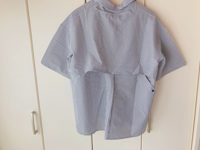 【ワークマン レディース撥水サッカー半袖シャツ】背中にベンチレーションがついていて通気性抜群◎