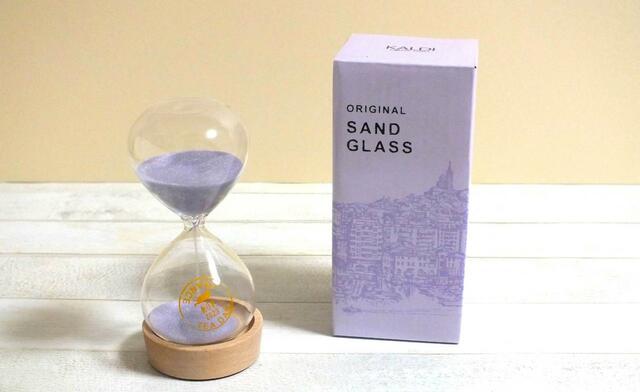 【カルディ紅茶バッグ】オリジナル砂時計（3分計）