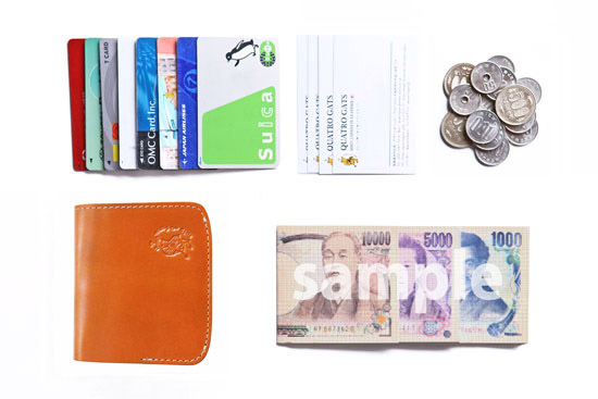 ⼩さい財布「猫と果実」