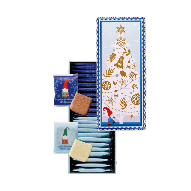 「アソルティモン ドゥ ノエル」<価格:1,890円(税込)>【ヨックモックの「クリスマス コレクション2024」発売!今年はスウェーデンの妖精が描かれた「トムテシリーズ」が新登場!】