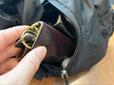 【coca ポケッタブル縦ファスナーバックパック】縦ファスナーもスムーズに開くので、荷物へのアクセスがしやすいです◎