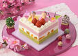 「ひなおうぎ(桃)」<価格:2,916円(税込)>【おだいりさまとおひなさま、ふたり並んだかわいいケーキ♪銀座コージーコーナーの「ひなまつりケーキ」予約開始!】