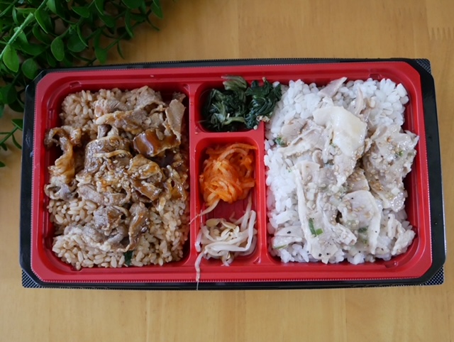 【ダブルカルビの焼肉弁当】2種類味わえてオトク!