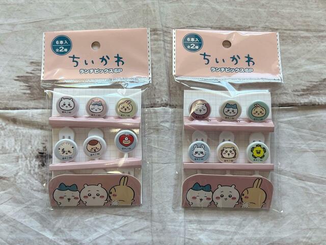 ちいかわ ランチピックス6P／各税込110円