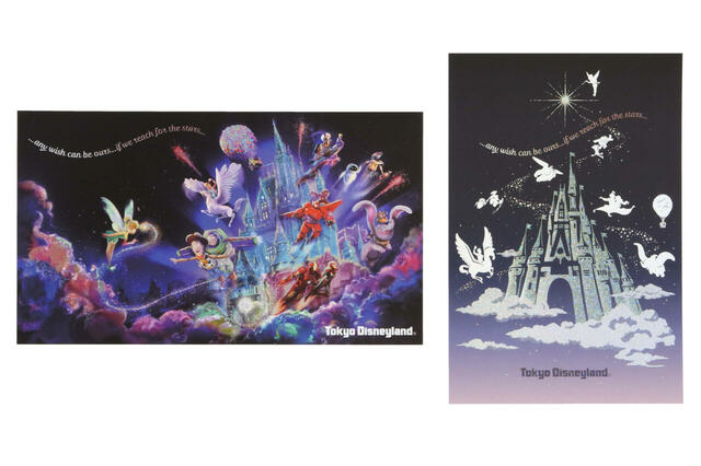 ポストカードセット 500円｜東京ディズニーランド新ナイトタイムエンターテイメント「Reach for the Stars」グッズ｜販売店舗：東京ディズニーランド「グランドエンポーリアム」｜発売日：2024年9月19日（木）